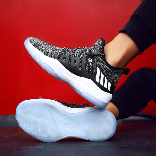 2021 new flying woven sneakers men's basketball shoes - Image 4