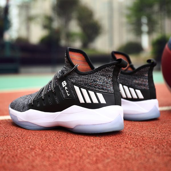 2021 new flying woven sneakers men's basketball shoes - Image 2