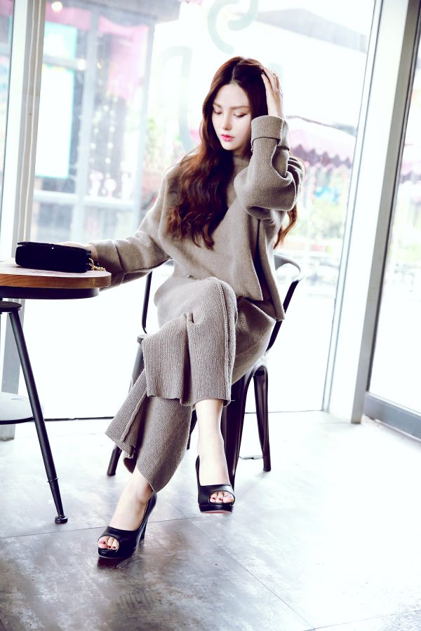 2021 new leather ladies high heels - Image 3